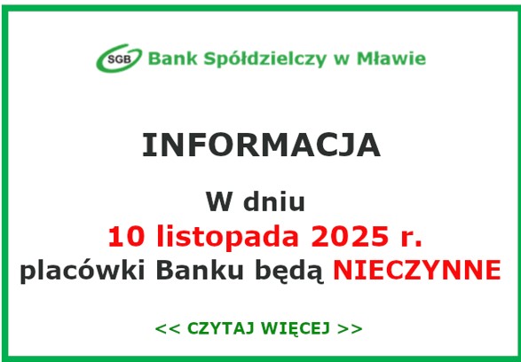 Informacja 10 listopada 2025 r.