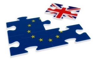 Kolarz zdjęć puzle flagi Unii Europejskiej i Wielkiej Brytanii