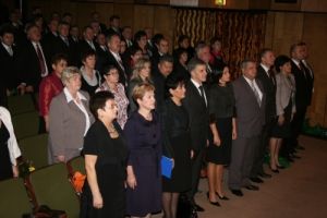 Zdjęcie publiczności na obchodach jubileuszu 100-lecia Banku
